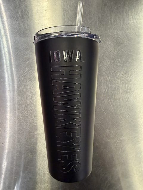 Great American Products Novelty NCAA 32 OZ BIG SLIM TUMBLER - HAWKEYES