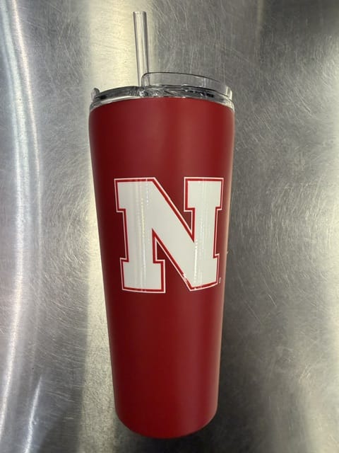 Great American Products Novelty NCAA 32 OZ BIG SLIM TUMBLER - HUSKERS