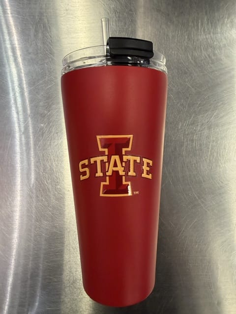 Great American Products Novelty NCAA 32 OZ BIG SLIM TUMBLER - IOWA STATE CYCLONES