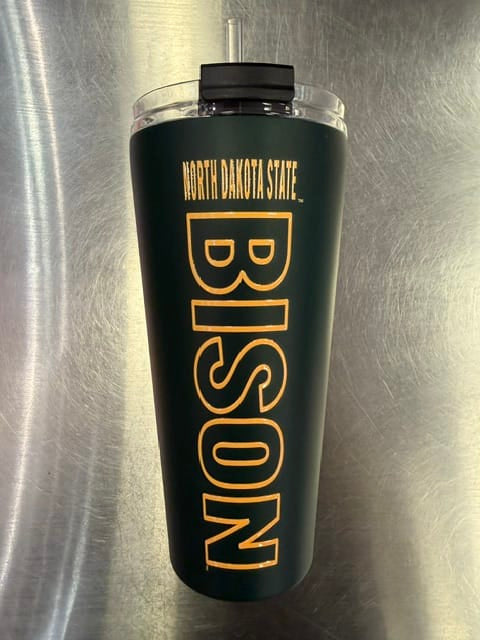 Great American Products Novelty NCAA 32 OZ BIG SLIM TUMBLER - NDSU BISON