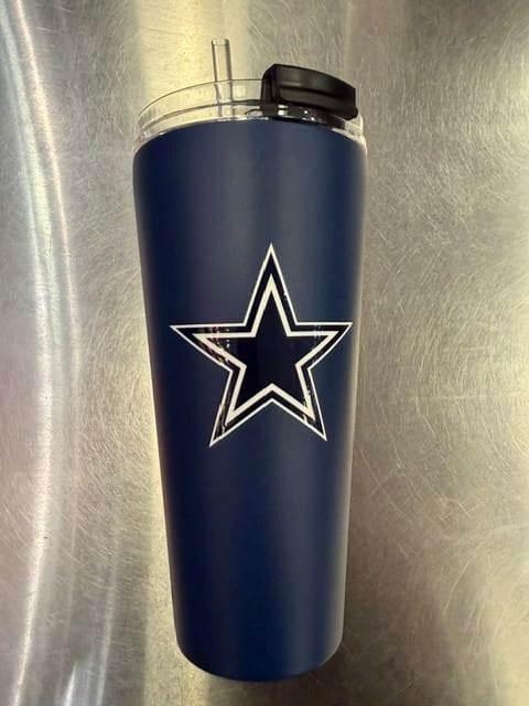 Great American Products Novelty NFL 32 OZ BIG SLIM TUMBLER - COWBOYS