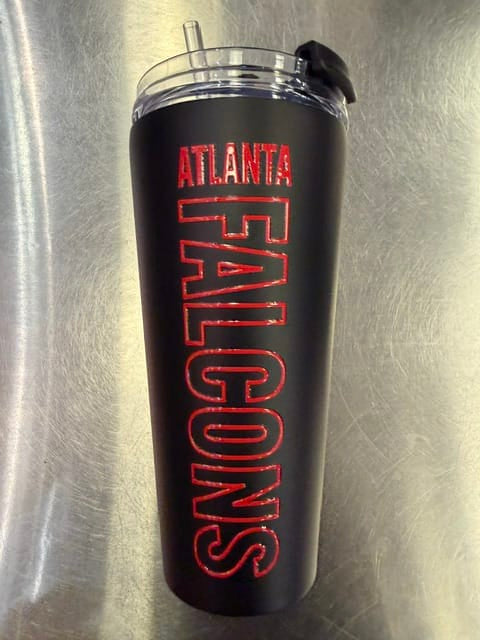 Great American Products Novelty NFL 32 OZ BIG SLIM TUMBLER- FALCONS