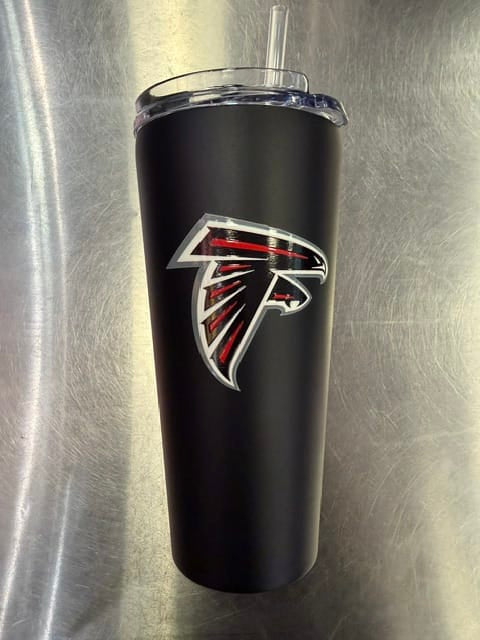 Great American Products Novelty NFL 32 OZ BIG SLIM TUMBLER- FALCONS