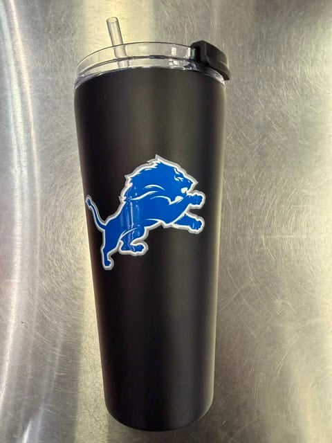 Great American Products Novelty NFL 32 OZ BIG SLIM TUMBLER - LIONS