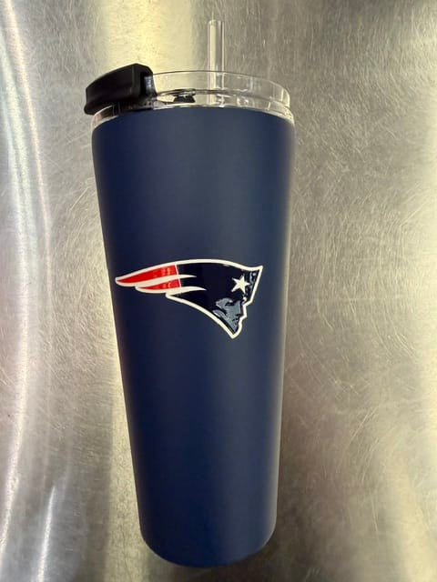 Great American Products Novelty NFL 32 OZ BIG SLIM TUMBLER - PATRIOTS
