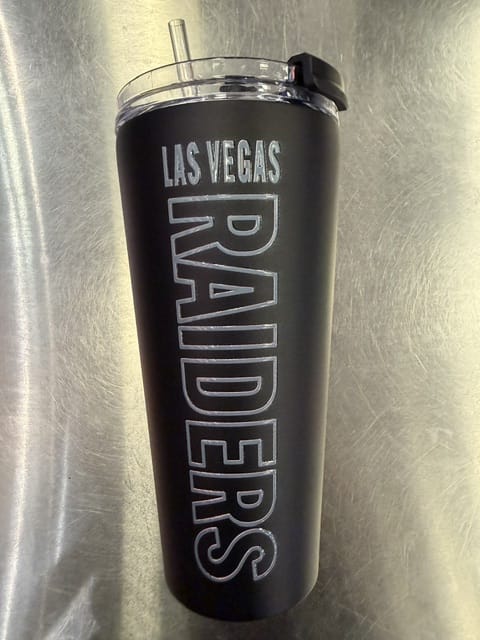 Great American Products Novelty NFL 32 OZ BIG SLIM TUMBLER - RAIDERS
