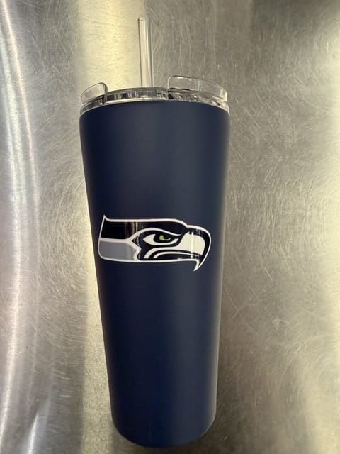 Great American Products Novelty NFL 32 OZ BIG SLIM TUMBLER - SEAHAWKS