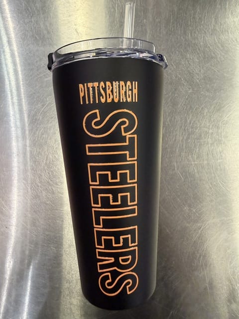 Great American Products Novelty NFL 32 OZ BIG SLIM TUMBLER - STEELERS