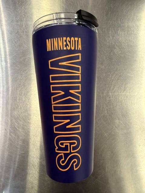 Great American Products Novelty NFL 32 OZ BIG SLIM TUMBLER - VIKINGS