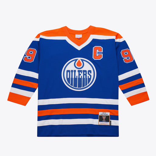 Mitchell & Ness Adult Jersey Wayne Gretzky Edmonton Oilers 1986-87 Royal Power Play Player Jersey - Men's