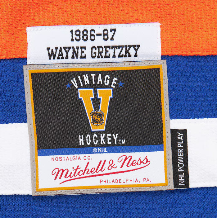 Mitchell & Ness Adult Jersey Wayne Gretzky Edmonton Oilers 1986-87 Royal Power Play Player Jersey - Men's