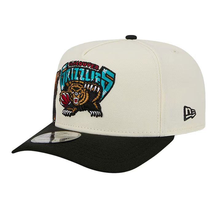 Adult Vancouver Grizzlies New Era Chrome Mascot Illustrated A-Frame 9FIFTY Adjustable Snapback Hat - Men's