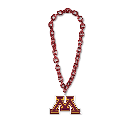 BIG CHAIN TEAM LOGO NECKLACE - UMINN