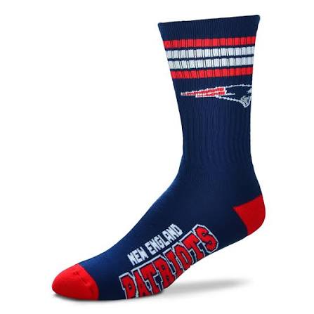 4 STRIPE DEUCE SOCK - PATRIOTS