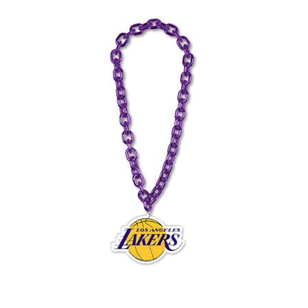 BIG CHAIN TEAM LOGO NECKLACE - LAKERS