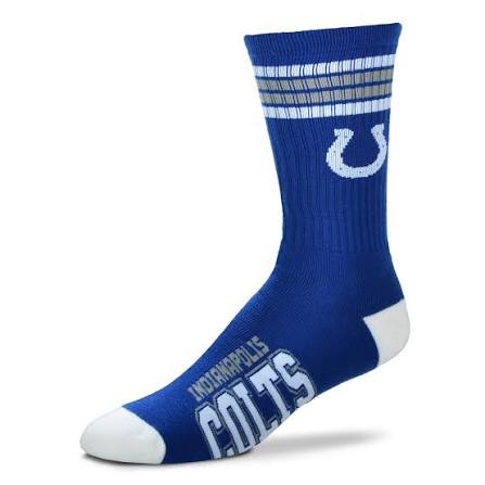 4 STRIPE DEUCE SOCK - COLTS