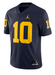 Adult Tom Brady Michigan Wolverines Jordan Brand Navy Legacy Game Jersey - Men's