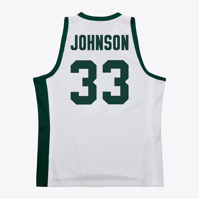 Mitchell & Ness Adult Jersey Adult Magic Johnson Michigan State Spartans Mitchell & Ness White 1978 Throwback Swingman Jersey - Men's