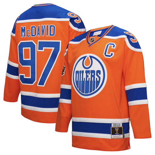 Mitchell & Ness Adult Jersey Connor McDavid Edmonton Oilers Mitchell & Ness Power Play Jersey - Orange - Men's