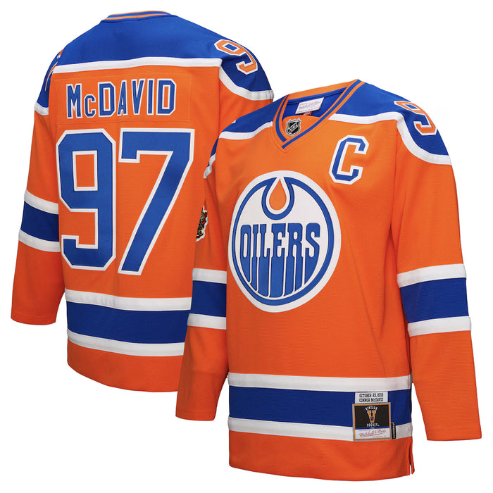 Mitchell & Ness Adult Jersey Connor McDavid Edmonton Oilers Mitchell & Ness Power Play Jersey - Orange - Men's