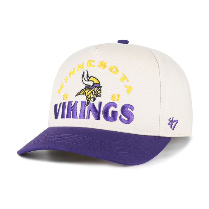 CREAM ROSCOE 2 TONE HITCH SNAP - VIKINGS