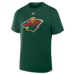 Fanatics Apparel NHL Fanatics Quinn Hughes Green Minnesota Wild Authentic Player Name & Number T-Shirt - Men's