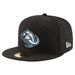 New Era Fitted Hat Adult Utah Mammoth New Era Black 59FIFTY Fitted Hat - Men's