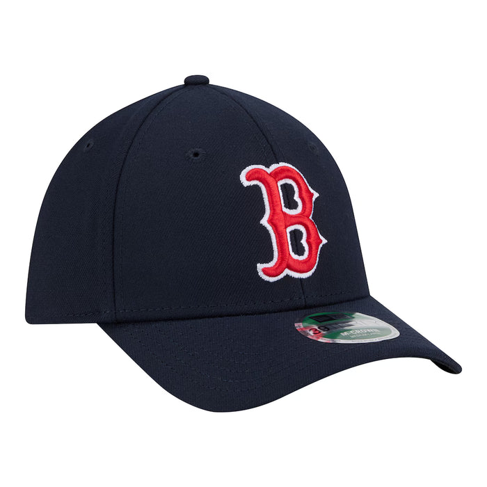 New Era Flex Fit Hat Adult Boston Red Sox New Era Navy Player Replica 39THIRTY M-Crown Flex Hat - Men's