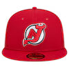 New Era Fitted Hat Adult New Jersey Devils New Era Red 59FIFTY Fitted Hat - Men's