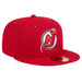 New Era Fitted Hat Adult New Jersey Devils New Era Red 59FIFTY Fitted Hat - Men's