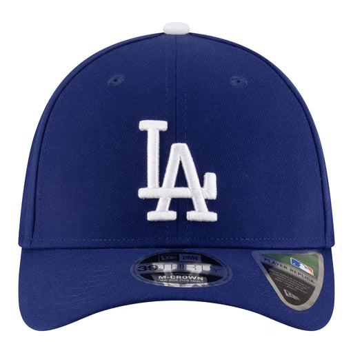 New Era Flex Fit Hat Adult Los Angeles Dodgers New Era Blue Player Replica 39THIRTY M-Crown Flex Hat - Men's