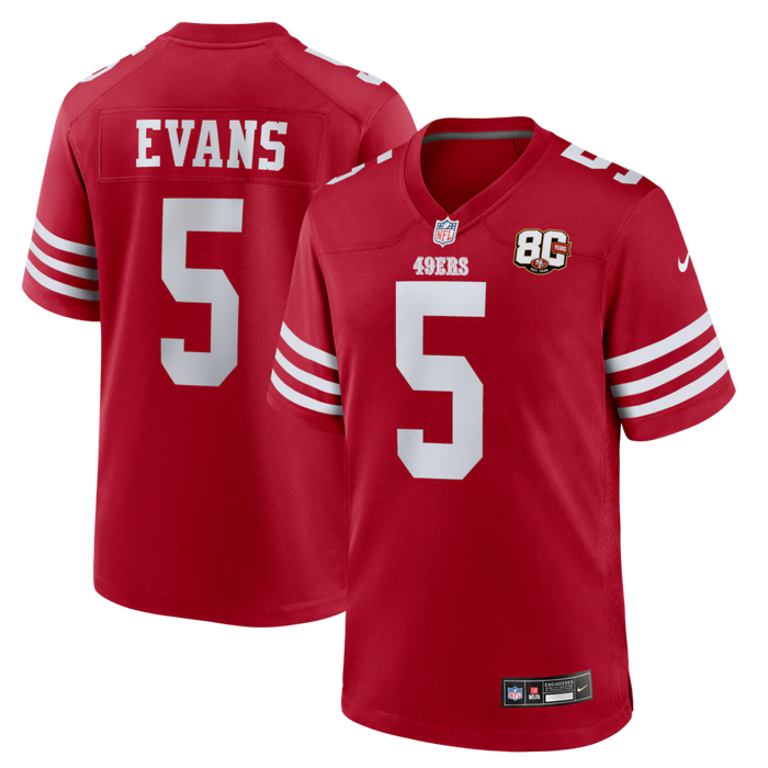 Adult Mike Evans San Francisco 49ers Nike Red Game Jersey - Men's