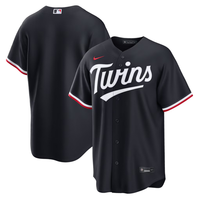 Nike Team Sports, Inc. Jerseys MLB Adult Minnesota Twins Navy Alternate 2 Replica Nike Jersey - Men's