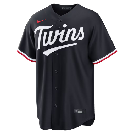 Nike Team Sports, Inc. Jerseys MLB Adult Minnesota Twins Navy Alternate 2 Replica Nike Jersey - Men's