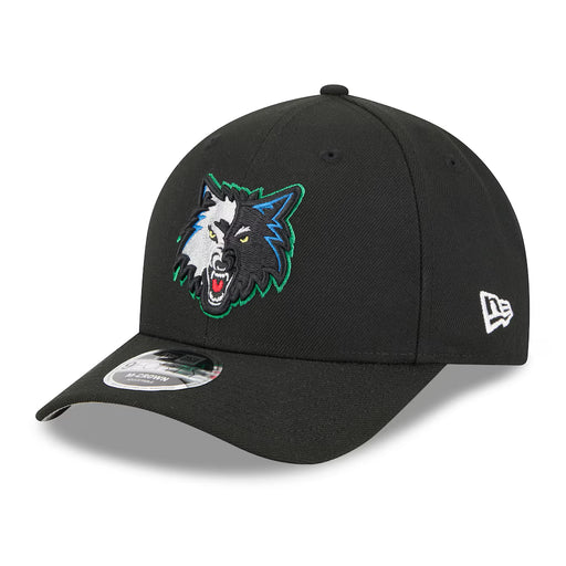 New Era Cap Co. Hats NBA SNAP Adult Minnesota Timberwolves New Era Black Hardwood Classic 9FORTY Fitted Hat - Men's