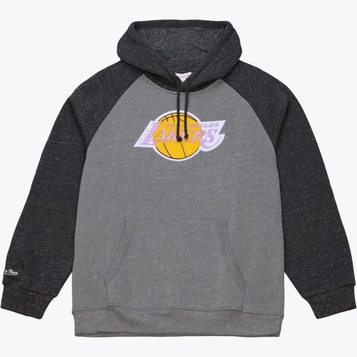 Mitchell and Ness Apparel NBA Adult Los Angeles Lakers Mitchell & Ness Gray Winning Streak Fleece Hooded Sweatshirt - Men's