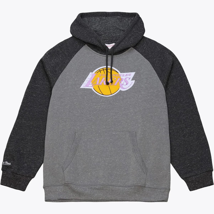 Mitchell and Ness Apparel NBA Adult Los Angeles Lakers Mitchell & Ness Gray Winning Streak Fleece Hooded Sweatshirt - Men's