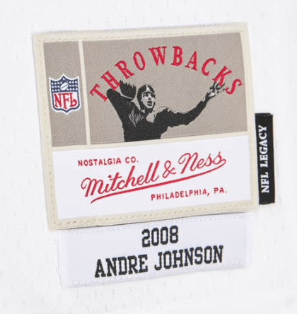 Adult Andre Johnson Houston Texans Mitchell & Ness NFL 2008 White Throwback Jersey - Men's