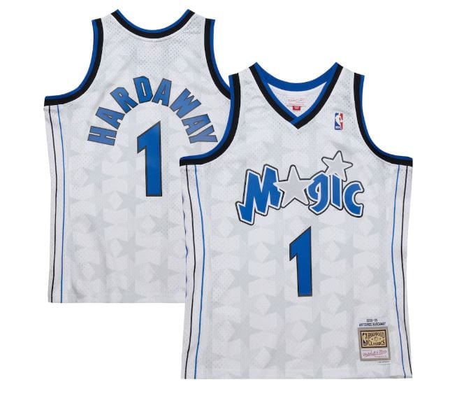 Mitchell & Ness Adult Jersey Adult Anfernee "Penny" Hardaway Orlando Magic Mitchell & Ness White 1998 Throwback Swingman Jersey - Men's