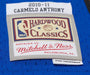 Adult Carmelo Anthony New York Knicks Mitchell & Ness Blue 2010 Throwback Swingman Jersey - Men's
