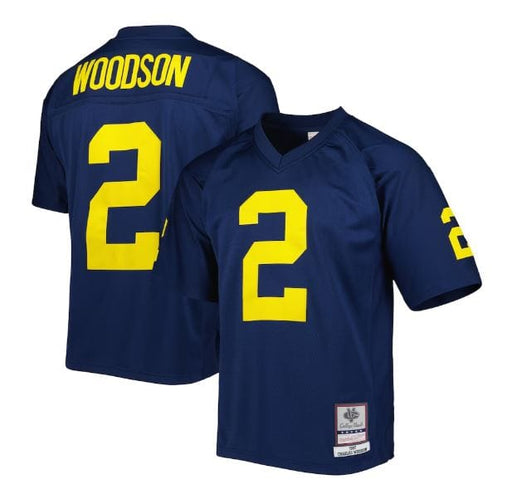 Mitchell & Ness Adult Jersey Adult Charles Woodson Michigan Wolverines Mitchell & Ness 1997 Navy Legacy Throwback Jersey - Men's