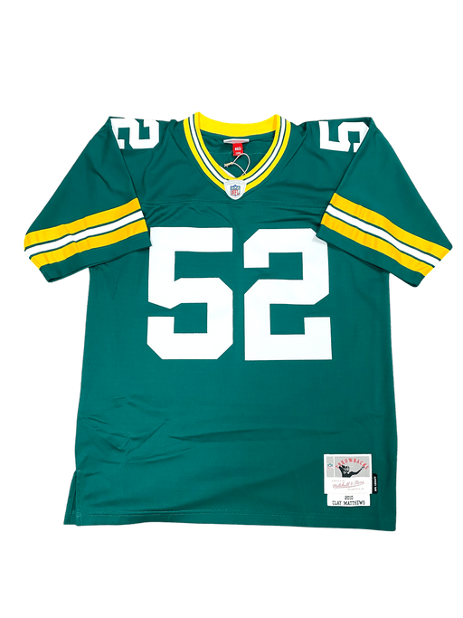Mitchell & Ness Adult Jersey Adult Clay Matthews Green Bay Packers Mitchell & Ness 2010 NFL Green Throwback Jersey - Men's