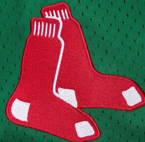 Adult David Ortiz Boston Red Sox Mitchell & Ness Green Cooperstown Mesh Batting Practice Jersey - Men's