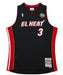 Mitchell & Ness Adult Jersey Adult Dwayne Wade Miami Heat Mitchell & Ness El Heat 2008-09 Black Throwback Swingman Jersey - Men's