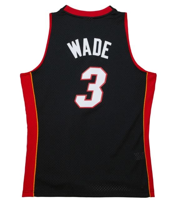 Mitchell & Ness Adult Jersey Adult Dwayne Wade Miami Heat Mitchell & Ness El Heat 2008-09 Black Throwback Swingman Jersey - Men's