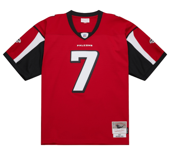 Adult Michael Vick Atlanta Falcons Mitchell & Ness 2003 Red Throwback Jersey - Men's