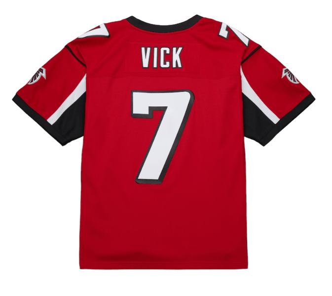 Adult Michael Vick Atlanta Falcons Mitchell Ness 2003 Red Throwback