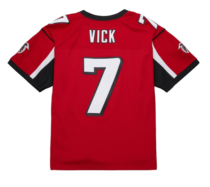 Adult Michael Vick Atlanta Falcons Mitchell & Ness 2003 Red Throwback Jersey - Men's