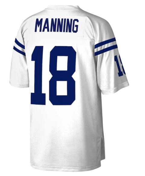 Adult Peyton Manning Indianapolis Colts Mitchell & Ness NFL White Throwback Jersey - Men's