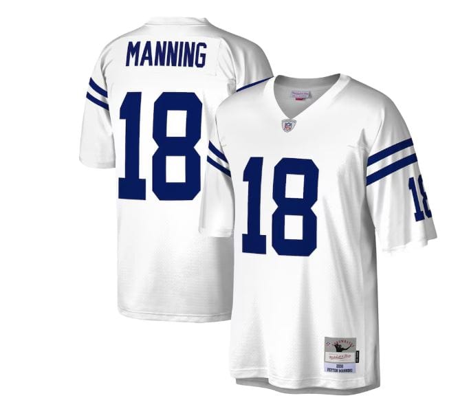 Adult Peyton Manning Indianapolis Colts Mitchell Ness NFL White Thro